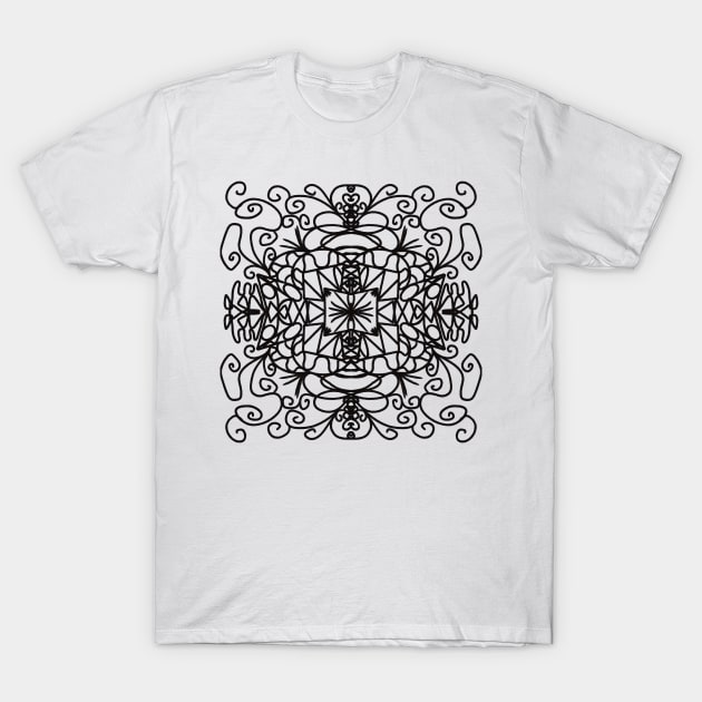 Chinese pattern mandala T-Shirt by Xatutik-Art